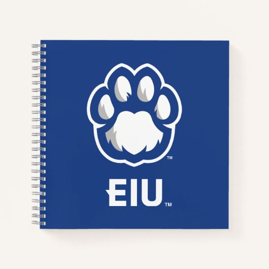 Eastern Illinois Panthers Paw Print & EIU Notitieboek (Voorkant)