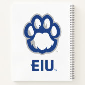 Eastern Illinois Panthers Paw Print & EIU Notitieboek (Achterkant)