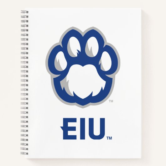 Eastern Illinois Panthers Paw Print & EIU Notitieboek (Voorkant)