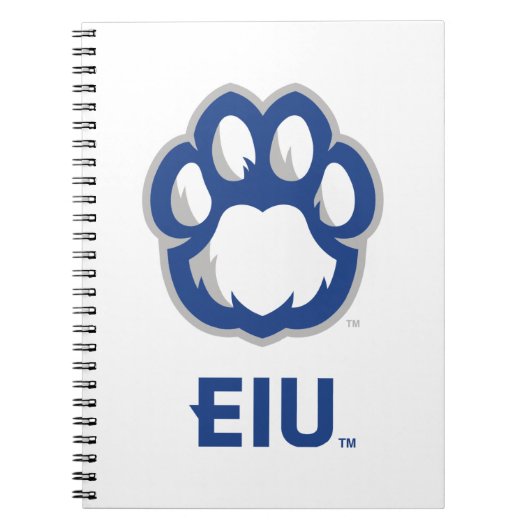 Eastern Illinois Panthers Paw Print & EIU Notitieboek (Voorkant)