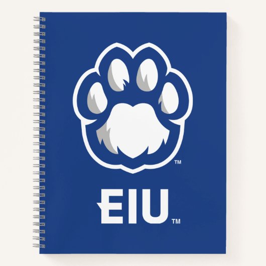 Eastern Illinois Panthers Paw Print & EIU Notitieboek (Voorkant)
