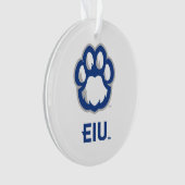Eastern Illinois Panthers Paw Print & EIU Ornament (voorkant)
