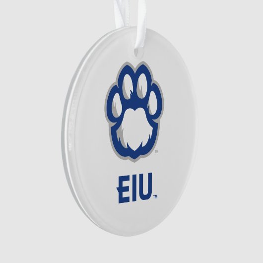 Eastern Illinois Panthers Paw Print & EIU Ornament (voorkant)