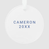 Eastern Illinois Panthers Paw Print & EIU Ornament (achterkant)