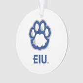 Eastern Illinois Panthers Paw Print & EIU Ornament (voorkant)