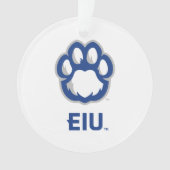 Eastern Illinois Panthers Paw Print & EIU Ornament (voorkant)