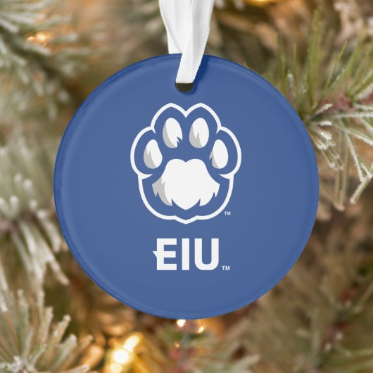 Eastern Illinois Panthers Paw Print & EIU Ornament (Boom)