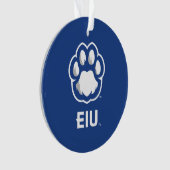 Eastern Illinois Panthers Paw Print & EIU Ornament (voorkant)