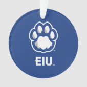 Eastern Illinois Panthers Paw Print & EIU Ornament (voorkant)