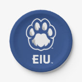 Eastern Illinois Panthers Paw Print & EIU Papieren Bordje (Voorkant)