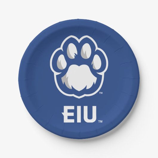 Eastern Illinois Panthers Paw Print & EIU Papieren Bordje (Voorkant)