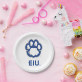 Eastern Illinois Panthers Paw Print & EIU Papieren Bordje (Feest)