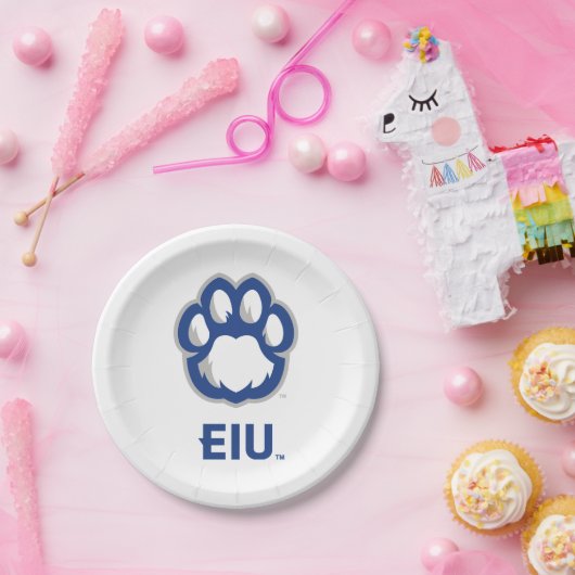 Eastern Illinois Panthers Paw Print & EIU Papieren Bordje (Feest)