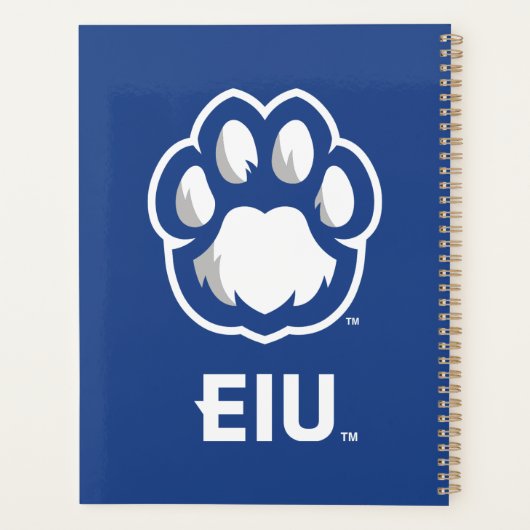 Eastern Illinois Panthers Paw Print & EIU Planner (Achterkant)