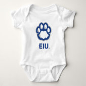 Eastern Illinois Panthers Paw Print & EIU Romper (Voorkant)