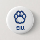 Eastern Illinois Panthers Paw Print & EIU Ronde Button 5,7 Cm (Voorkant)