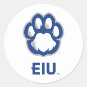 Eastern Illinois Panthers Paw Print & EIU Ronde Sticker (Voorkant)