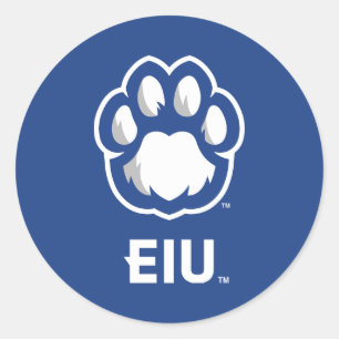 Eastern Illinois Panthers Paw Print & EIU Ronde Sticker