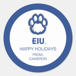 Eastern Illinois Panthers Paw Print & EIU Ronde Sticker