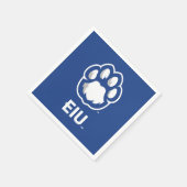 Eastern Illinois Panthers Paw Print & EIU Servet (Hoek)