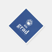 Eastern Illinois Panthers Paw Print & EIU Servet (Hoek)