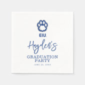 Eastern Illinois Panthers Paw Print & EIU Servet (Voorkant)