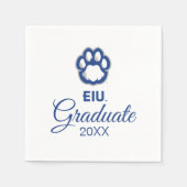 Eastern Illinois Panthers Paw Print & EIU Servet (Voorkant)