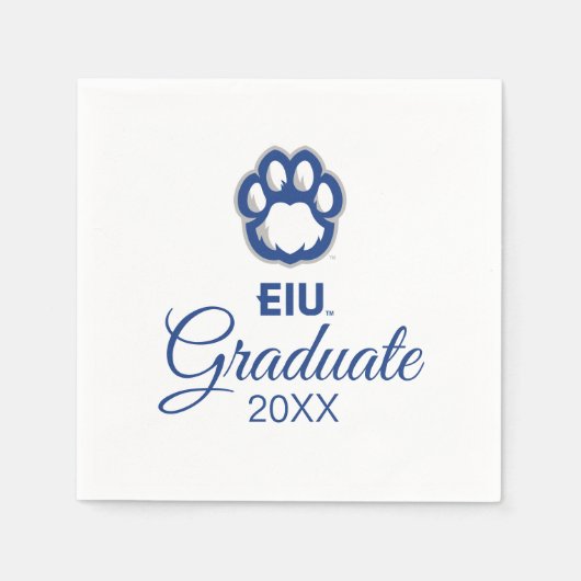 Eastern Illinois Panthers Paw Print & EIU Servet (Voorkant)