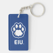 Eastern Illinois Panthers Paw Print & EIU Sleutelhanger (achterkant)
