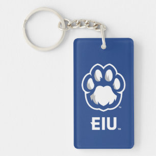 Eastern Illinois Panthers Paw Print & EIU Sleutelhanger
