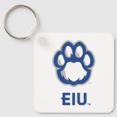 Eastern Illinois Panthers Paw Print & EIU Sleutelhanger (Voorkant)