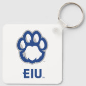 Eastern Illinois Panthers Paw Print & EIU Sleutelhanger (Achterkant)