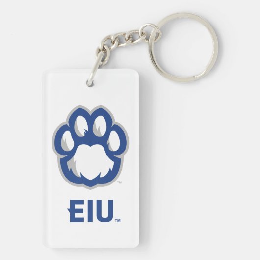 Eastern Illinois Panthers Paw Print & EIU Sleutelhanger (achterkant)