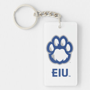 Eastern Illinois Panthers Paw Print & EIU Sleutelhanger
