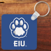 Eastern Illinois Panthers Paw Print & EIU Sleutelhanger (Achterkant)