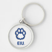 Eastern Illinois Panthers Paw Print & EIU Sleutelhanger (Voorkant)