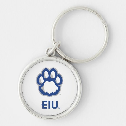 Eastern Illinois Panthers Paw Print & EIU Sleutelhanger (Voorkant)