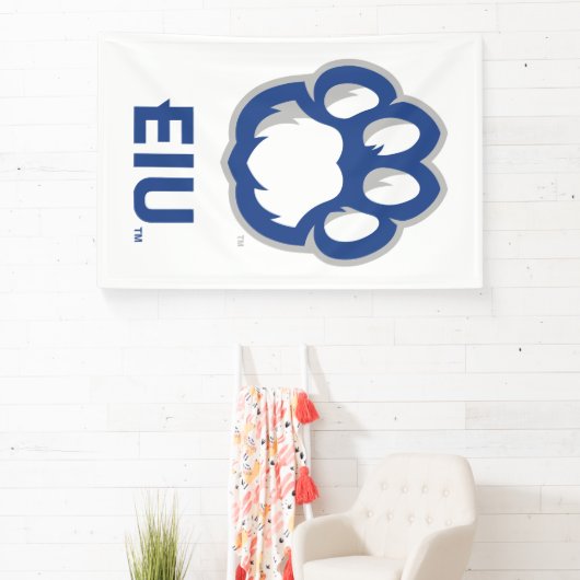 Eastern Illinois Panthers Paw Print & EIU Spandoek (Insitu)