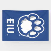 Eastern Illinois Panthers Paw Print & EIU Spandoek (Horizontaal)