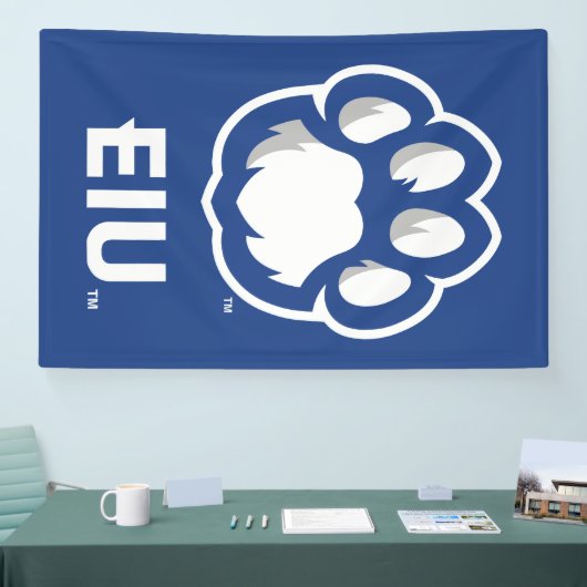 Eastern Illinois Panthers Paw Print & EIU Spandoek (Beurs)