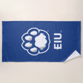 Eastern Illinois Panthers Paw Print & EIU Strandlaken (Voorkant)