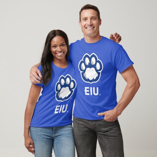 Eastern Illinois Panthers Paw Print & EIU T-shirt (Unisex)