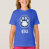 Eastern Illinois Panthers Paw Print & EIU T-shirt (Voorkant)