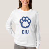 Eastern Illinois Panthers Paw Print & EIU T-shirt (Voorkant)