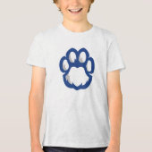 Eastern Illinois Panthers Paw Print & EIU Tri-Blend Shirt (Voorkant)
