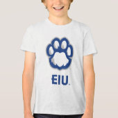 Eastern Illinois Panthers Paw Print & EIU Tri-Blend Shirt (Voorkant)