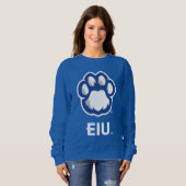 Eastern Illinois Panthers Paw Print & EIU Trui (Voorkant volledig)