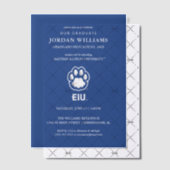 Eastern Illinois Panthers Paw Print & EIU Vellum Uitnodigingen (Offset (Uitnodiging))