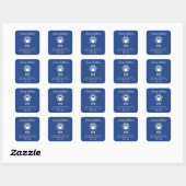Eastern Illinois Panthers Paw Print & EIU Vierkante Sticker (Vel)