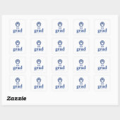 Eastern Illinois Panthers Paw Print & EIU Vierkante Sticker (Vel)